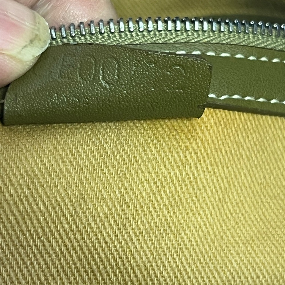 CELINE Mini Boston Macadam Beige Khaki Green Silver Hardware Vtg Celine handbags - Picture 12 of 14